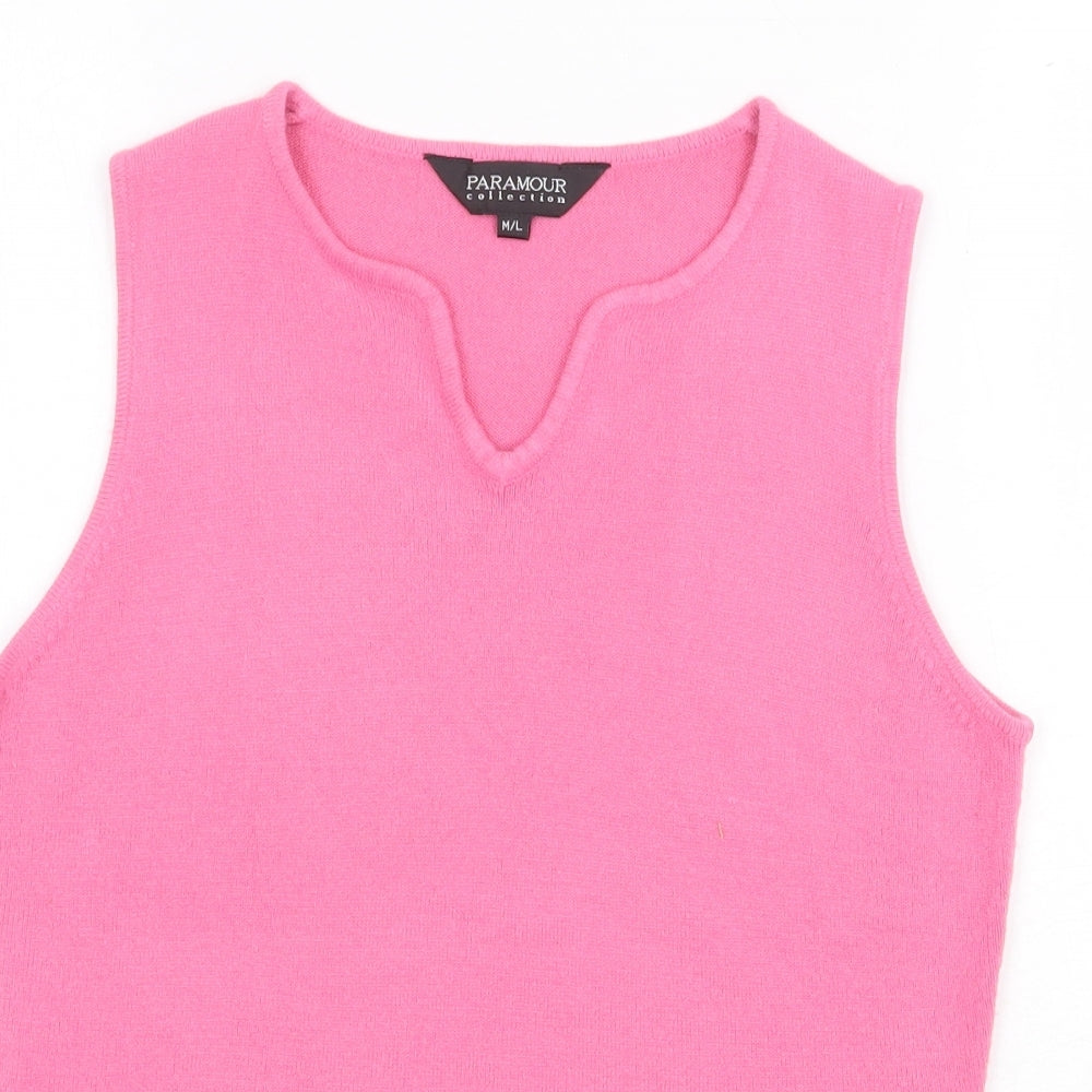 Womens UK Size M Paramour Pink Jersey Tank