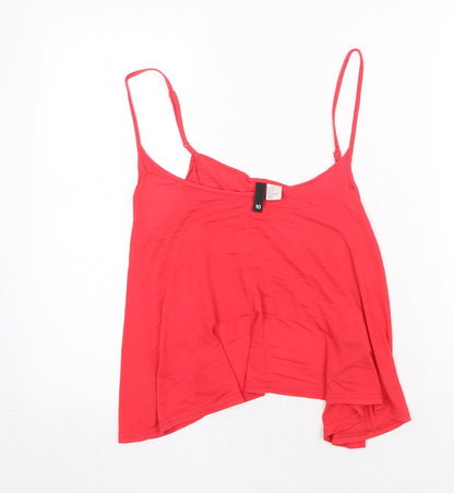 Womens UK Size 10 H&M Red Basic Tank