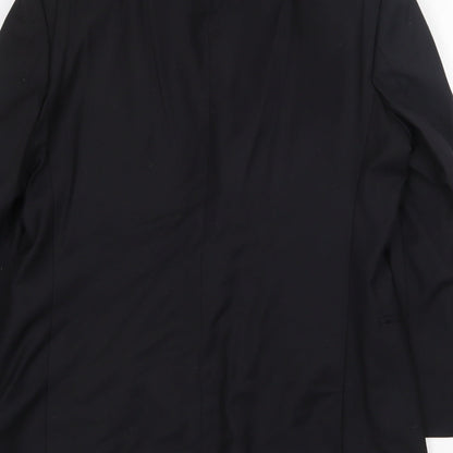 Mens UK Size 40 Red Herring Regular Black Suit Jacket