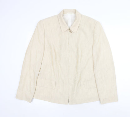 Womens UK Size 16 Preworn Beige Jacket