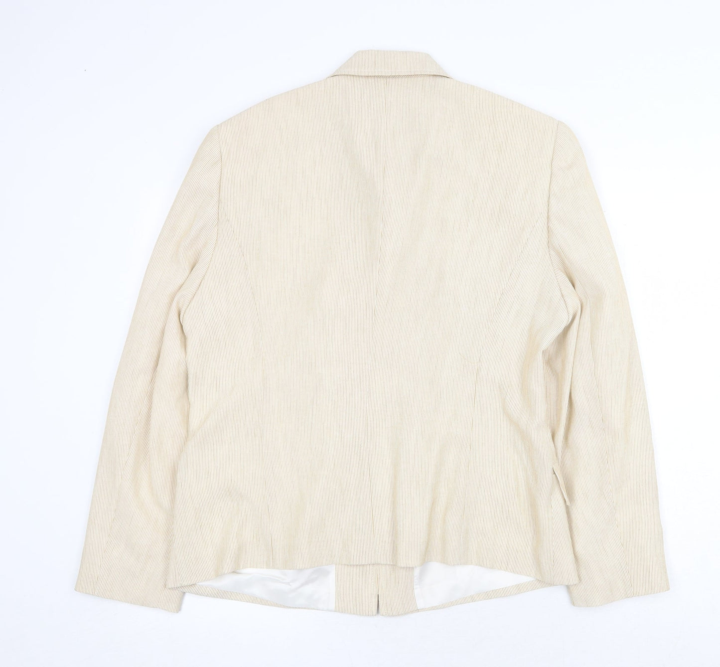 Womens UK Size 16 Preworn Beige Jacket