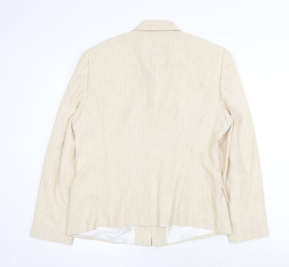 Womens UK Size 16 Preworn Beige Jacket