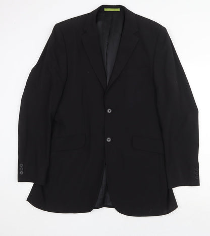 Mens UK Size 38 Burton Regular Black Suit Jacket