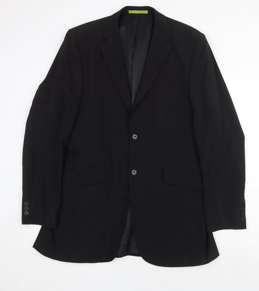Mens UK Size 38 Burton Regular Black Suit Jacket