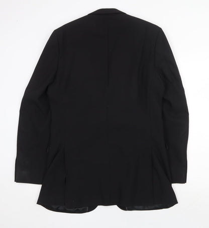Mens UK Size 38 Burton Regular Black Suit Jacket