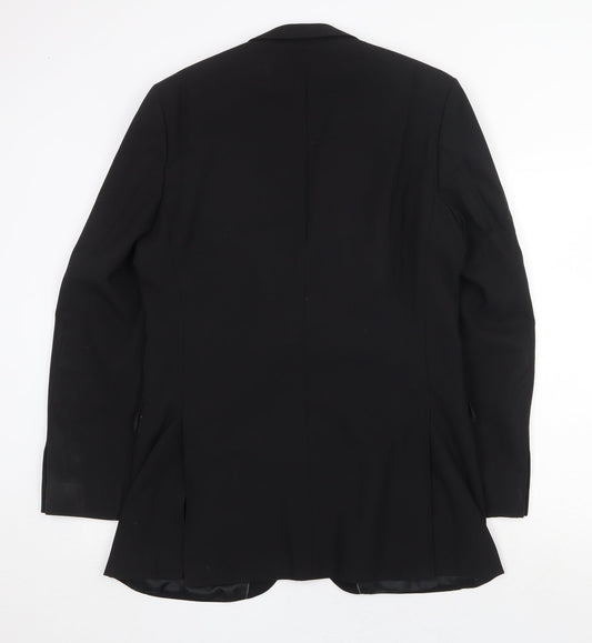 Mens UK Size 38 Burton Regular Black Suit Jacket