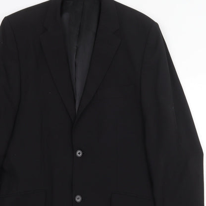 Mens UK Size 38 Burton Regular Black Suit Jacket