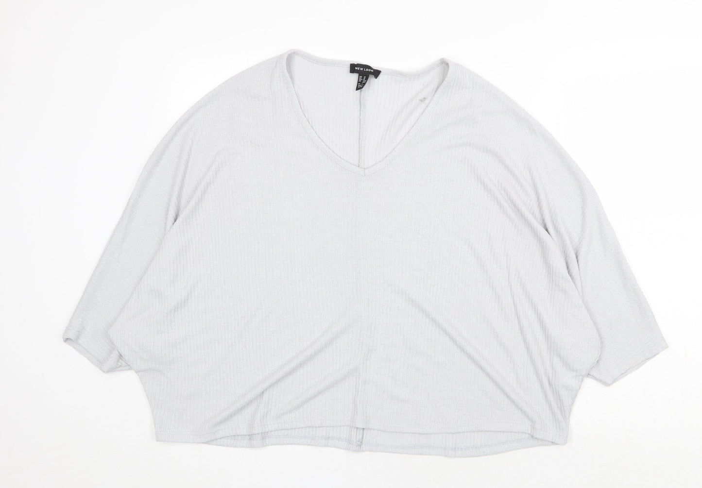 Womens UK Size M New Look Grey Pullover Jumper