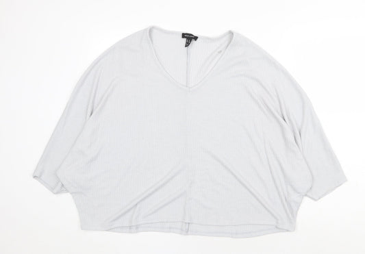 Womens UK Size M New Look Grey Pullover Jumper