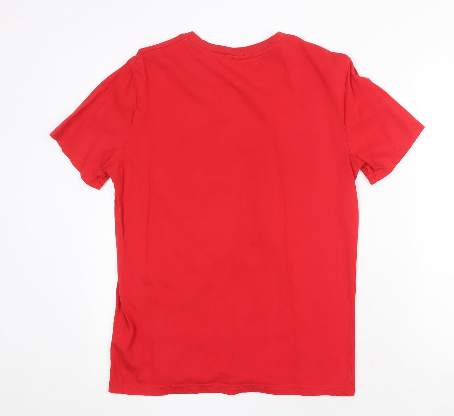 Stanley / Stella Mens Red Cotton T-Shirt Size S Round Neck - Liverpool