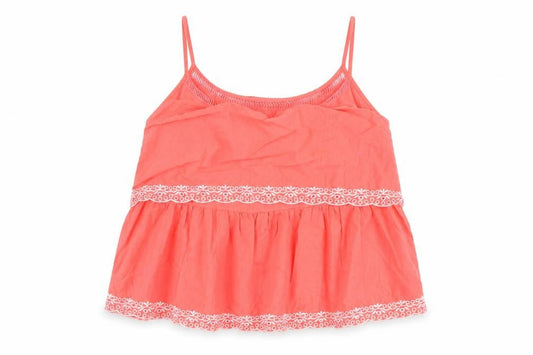 Atmosphere & Here Womens Pink 100% Cotton Basic Tank Size 8 Square Neck