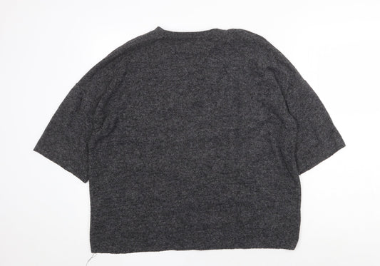 Womens UK Size S Zara Grey Pullover Jumper