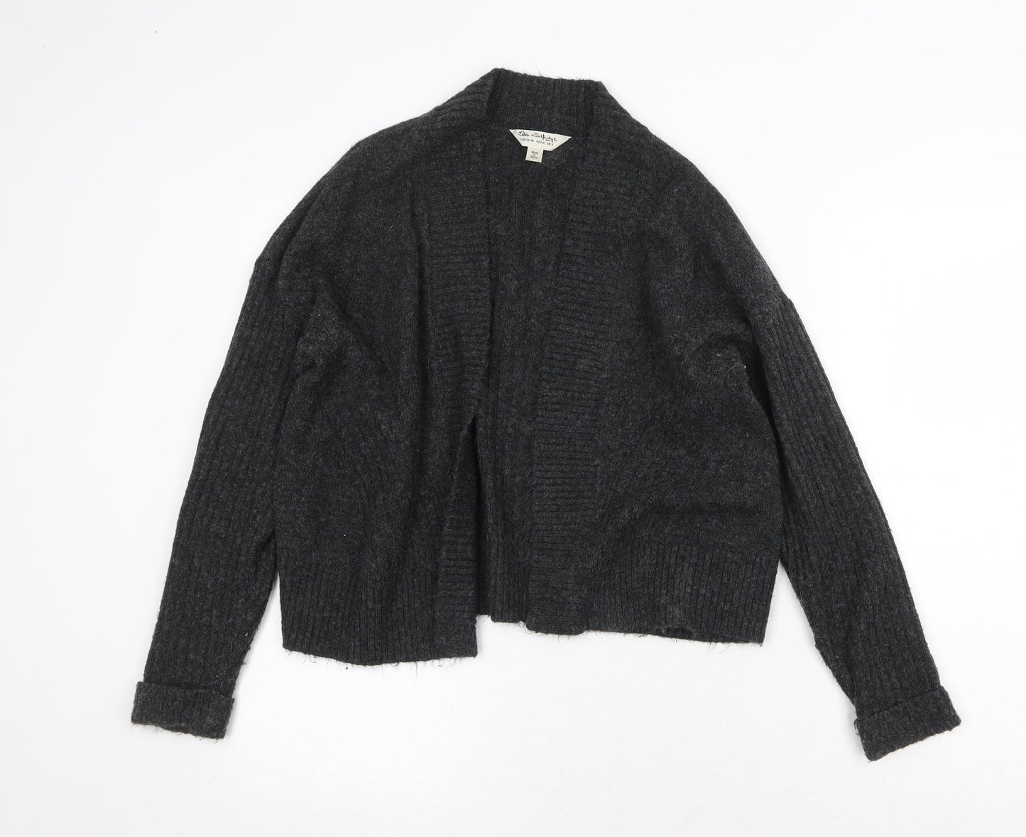 Womens UK Size S Miss Selfridge Grey Cardigan Jumper