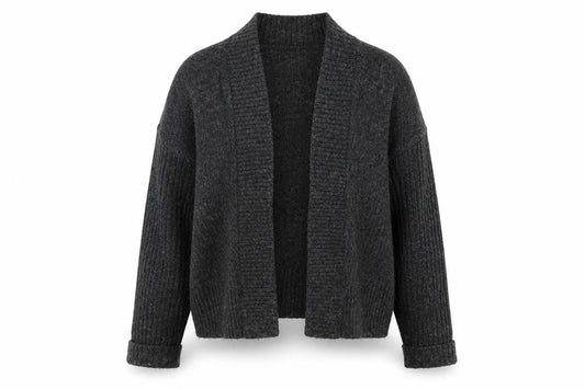 Womens UK Size S Miss Selfridge Grey Cardigan Jumper