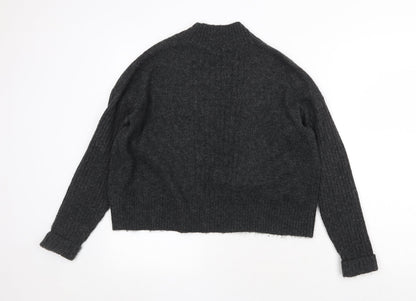 Womens UK Size S Miss Selfridge Grey Cardigan Jumper