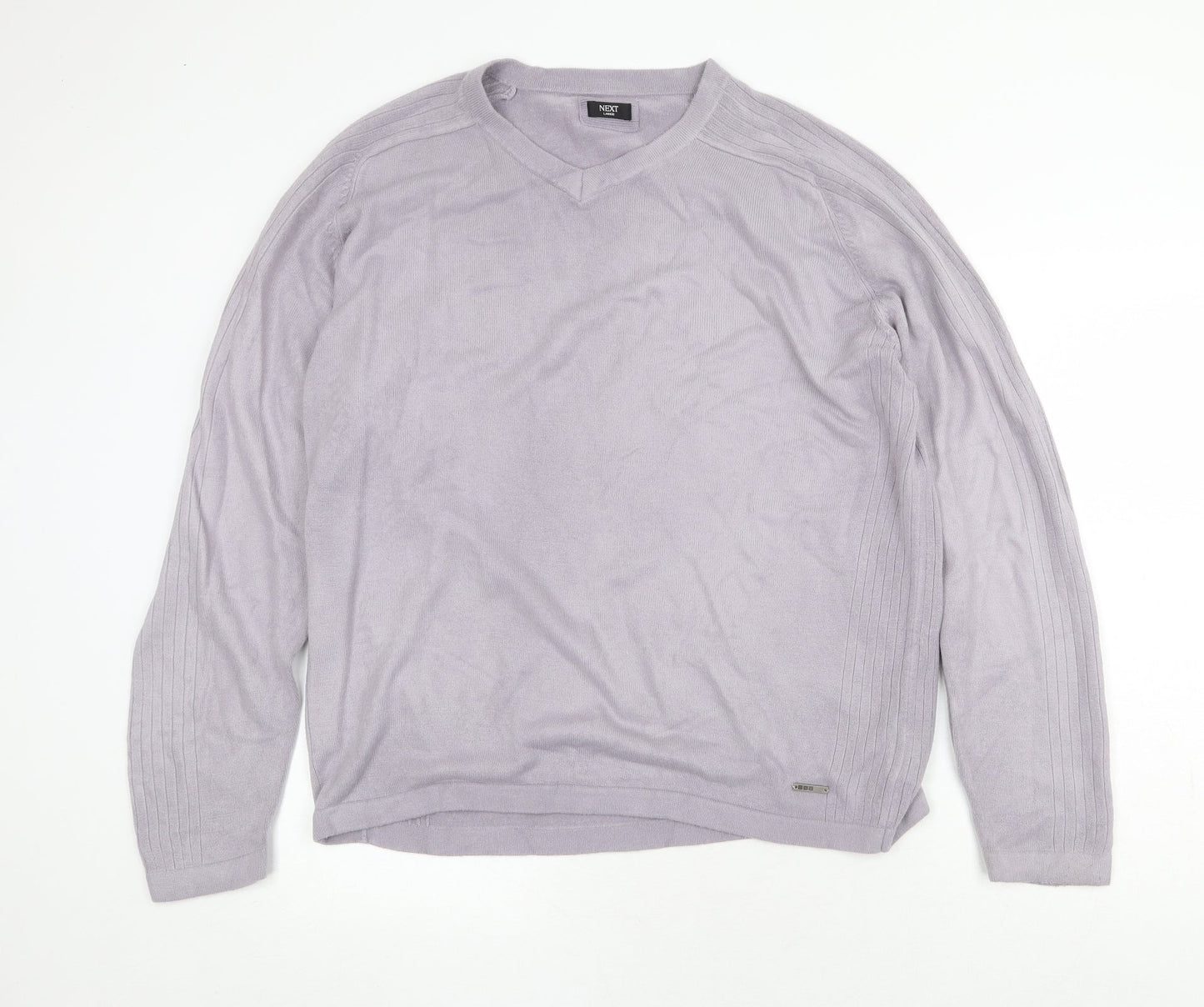 Mens UK Size L NEXT Purple Pullover Sweatshirt