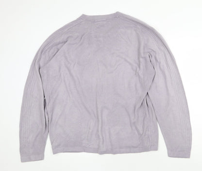 Mens UK Size L NEXT Purple Pullover Sweatshirt