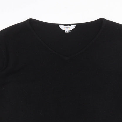 Womens UK Size XL Happit Black Basic T-Shirt