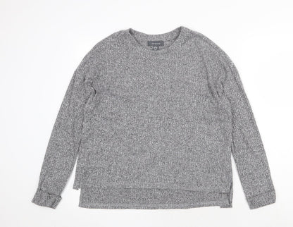 Primark Womens Grey Round Neck Polyester Pullover Jumper Size S