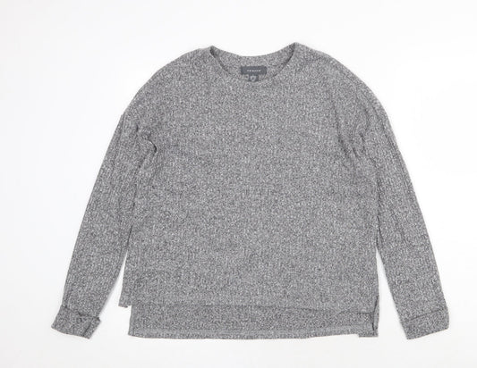 Primark Womens Grey Round Neck Polyester Pullover Jumper Size S