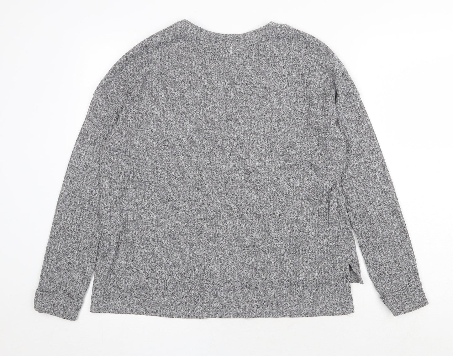 Primark Womens Grey Round Neck Polyester Pullover Jumper Size S