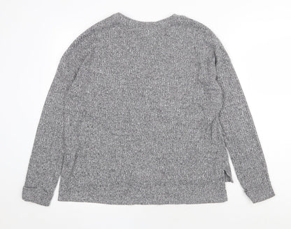Primark Womens Grey Round Neck Polyester Pullover Jumper Size S