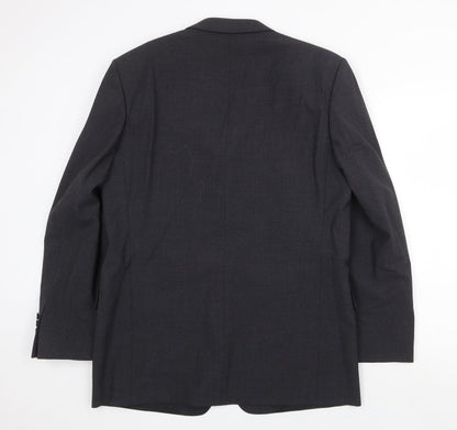 Armando Mens Grey Wool Jacket Suit Jacket Size 42 Regular