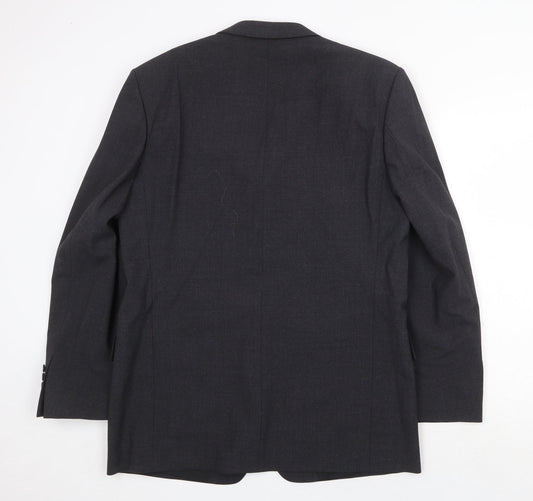 Armando Mens Grey Wool Jacket Suit Jacket Size 42 Regular