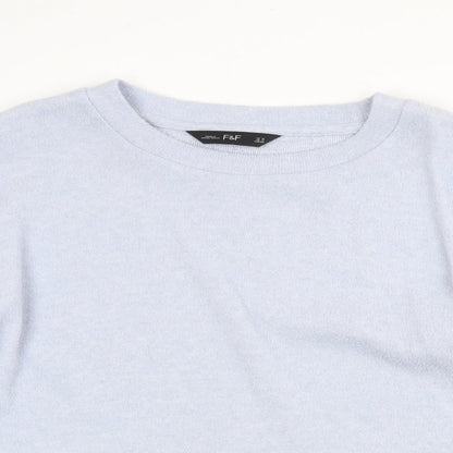 Womens UK Size 16 F&F Blue Pullover Jumper