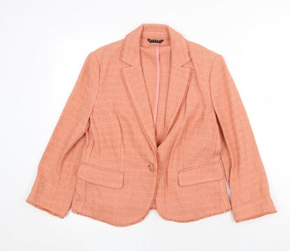 Womens UK Size 10 Sisley Orange Jacket