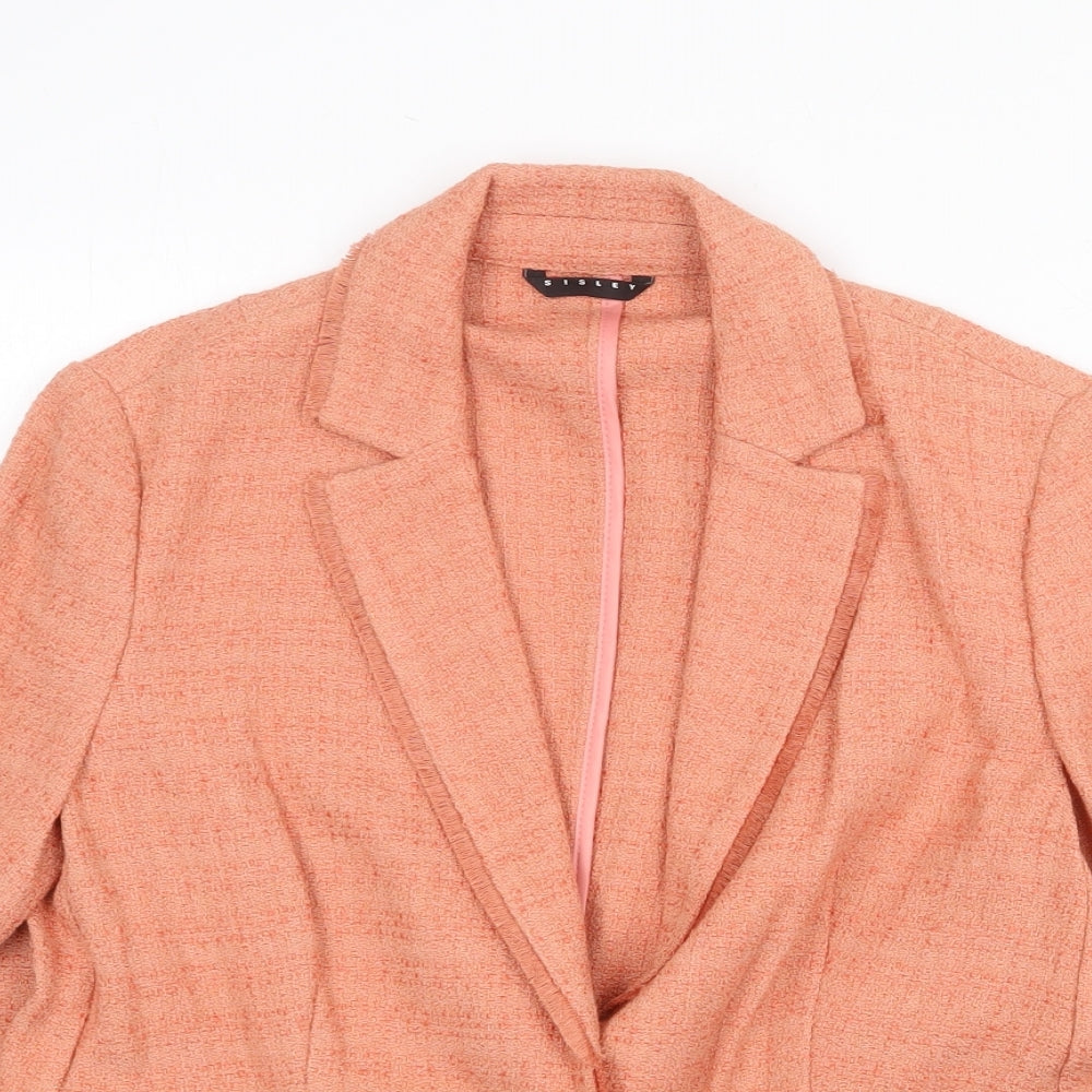 Womens UK Size 10 Sisley Orange Jacket
