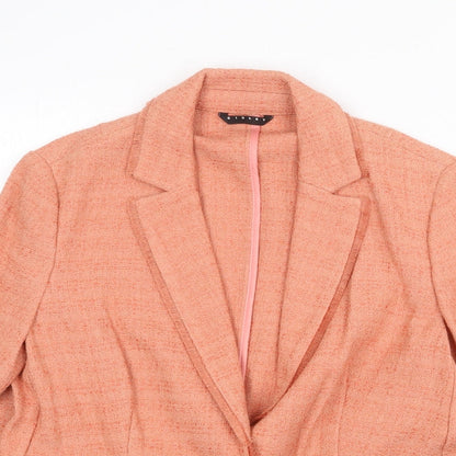 Womens UK Size 10 Sisley Orange Jacket