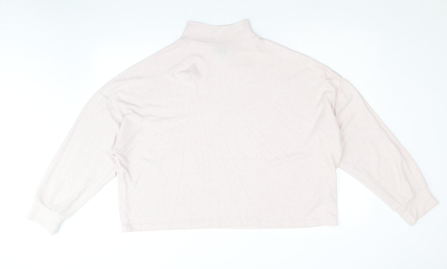 Womens UK Size L New Look Pink Pullover Jumper