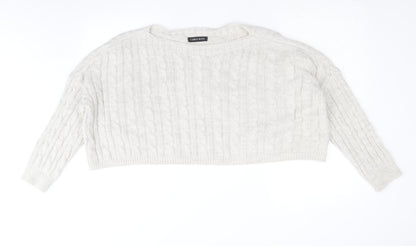 Womens UK Size M Cameo Rose Beige Pullover Jumper