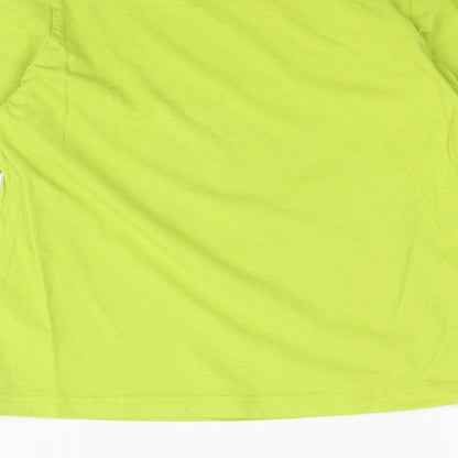 Dr. Seuss Boys Green 100% Cotton Basic T-Shirt Size 5-6 Years Round Neck Pullover - Grinch