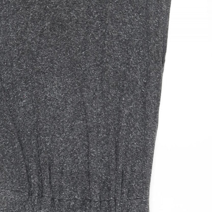 Topshop Womens Green Polyester A-Line Size 6 Round Neck Pullover