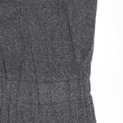 Topshop Womens Green Polyester A-Line Size 6 Round Neck Pullover