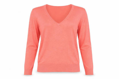 Womens UK Size 12 Essentials Pink Pullover Jumper