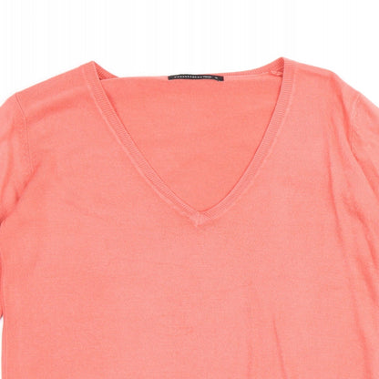 Womens UK Size 12 Essentials Pink Pullover Jumper