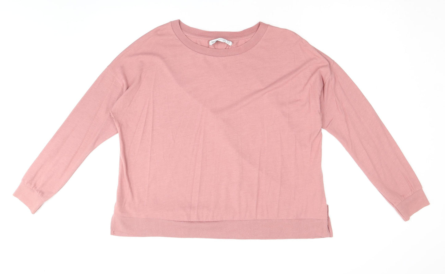 Bershka Womens Pink Polyester Pullover Sweatshirt Size L Pullover
