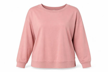 Womens UK Size L Bershka Pink Pullover Sweatshirt