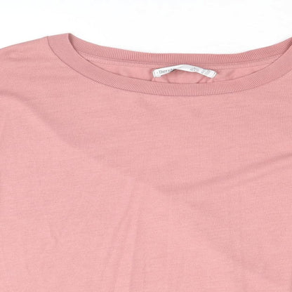 Bershka Womens Pink Polyester Pullover Sweatshirt Size L Pullover