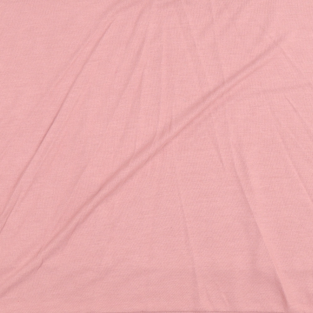 Bershka Womens Pink Polyester Pullover Sweatshirt Size L Pullover