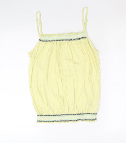Womens UK Size 14 Debenhams Yellow Camisole Tank