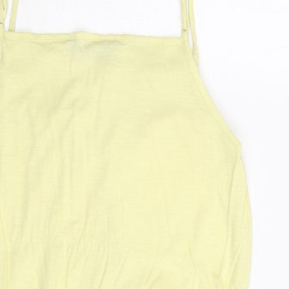Womens UK Size 14 Debenhams Yellow Camisole Tank