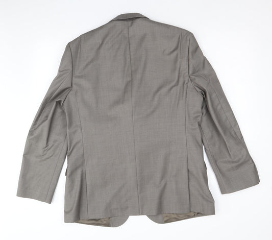 Mens UK Size 42 Burton Regular Brown Suit Jacket