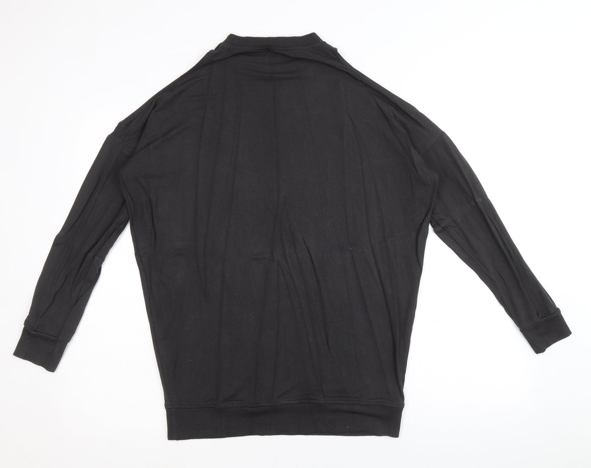 River Island Womens Grey Viscose Pullover Sweatshirt Size 10 Pullover - Cold Shoulder