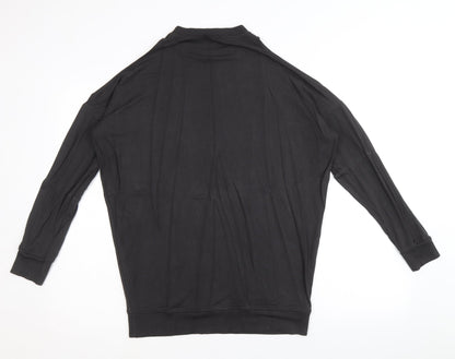 River Island Womens Grey Viscose Pullover Sweatshirt Size 10 Pullover - Cold Shoulder