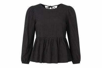 Womens UK Size 10 ASOS Black Basic Blouse