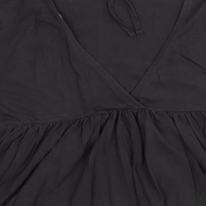 Womens UK Size 10 ASOS Black Basic Blouse